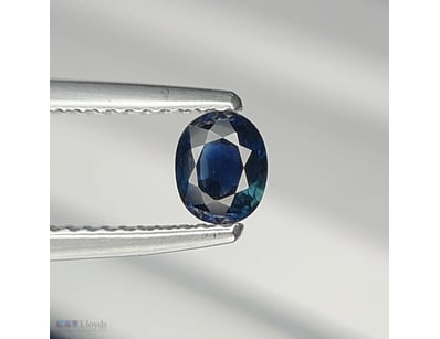 CERTIFIED 0.57CT DEEP BLUE SAPPHIRE – OVAL CUT, CE...
