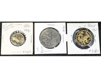 AUSTRALIAN COIN COLLECTION - 1987 ONE DOLLAR, 1991...
