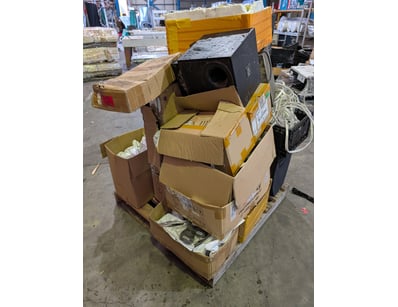 Assorted Pallet, Electrical Parts, Phone Accessori...