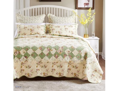 Greenland Home Fashions Quilt Set - Bliss Ivory - ...