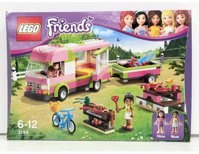 LEGO Friends set 3184 featuring a pink and lime gr...