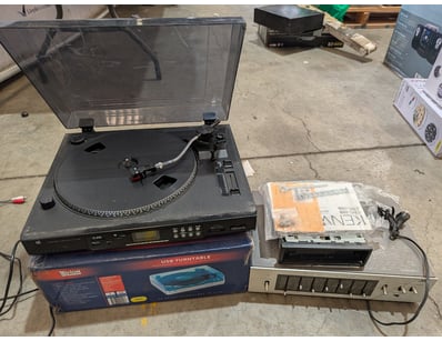 Media Player Lot Consisting of Two Turntables, JVC...