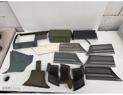 Comprehensive collection of automotive interior tr...