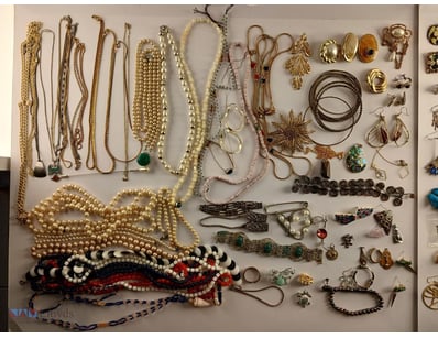 Large Mixed Costume Jewellery, Bead And Craft Acce...