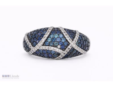 NATURAL SRI LANKAN SAPPHIRE RING ON 925 SILVER - W...