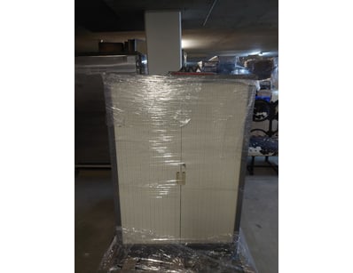 Lot comprises two commercial-grade storage cabinet...
