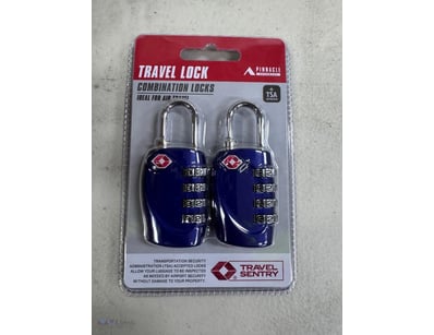 Travel Locks, Blue & Red Combination Locks, Travel...