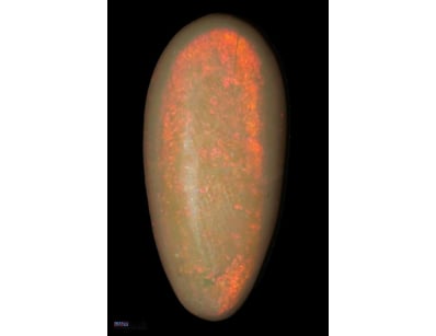 13.2 CARATS COOBER PEDY DARK BASED FIRE OPAL   

D...