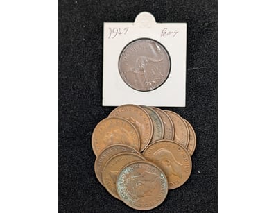 COLLECTION OF 1947 AUSTRALIAN PENNIES

Condition...