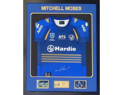 MITCHELL MOSES PERSONALLY SIGNED PARRAMATTA EELS J...