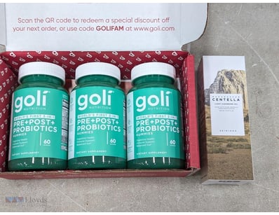 Premium wellness bundle featuring three bottles of...