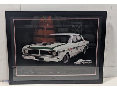 FRAMED FORD MIGHTY F 351-GT CASTROL RACING PRINT W...