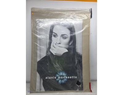 Vintage Alanis Morissette promotional poster in or...