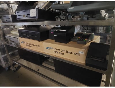 Lot includes DigiPos EC-410 24V Epson receipt prin...