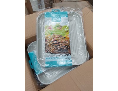 BOX LOT- QTY x12  Nova Webb Microwave Tray 

(It...