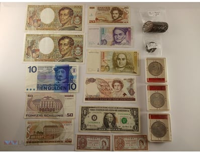 Mixed World Banknote And Coin Collection Comprisin...