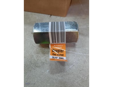 Pinnacle hardware, coupler zinc plated, 3/4" UNC, ...
