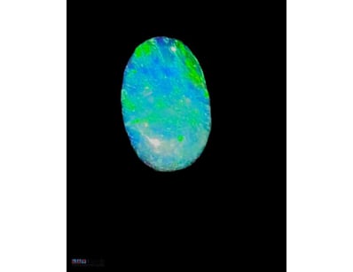 1.1 CARATS LIGHTNING RIDGE DARK OPAL DOUBLET   

D...