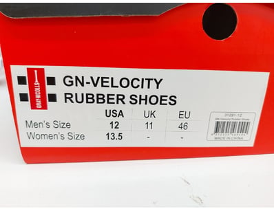 GN-Velocity Rubber Shoes, Men's USA size 12 (UK 11...
