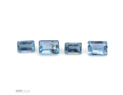3.02CT TSW X 4, NATURAL BERYL AQUAMARINES     

Em...