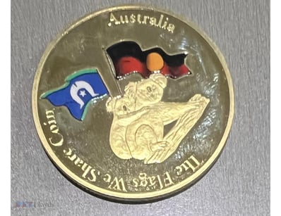 ) AUSTRALIA GOLD PLATED PROOF MEDALLION  



29421...