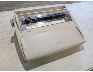 Brother AX-325 Electronic Typewriter, vintage beig...