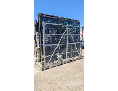 Assorted Stillage of Aluminium Glass Windows And D...