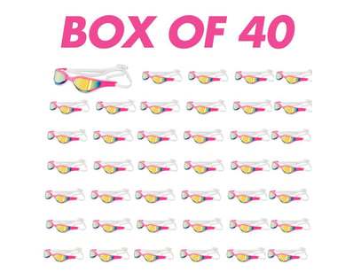 Stock 40 x Pink Racing Swimming Goggles:  FORTY pa...