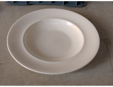 Bowls, white ceramic, 30.2cm diameter 

SOLD AS ...