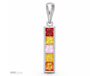 NATURAL SRI LANKAN SAPPHIRE PENDANT ON 925 SILVER ...