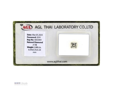 2.080CT CERTIFIED, NATURAL DIAMOND     

Princess ...