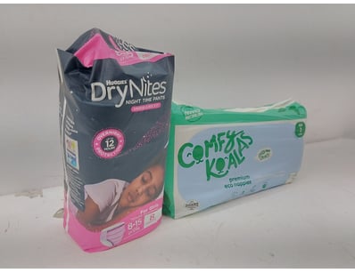 Eco Nappies, Size 1, ×36 Nappies, 
Night Time Pan...