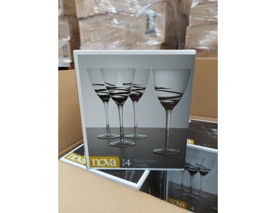 BOX LOT-QTY x6  Nova brand glassware set comprisin...