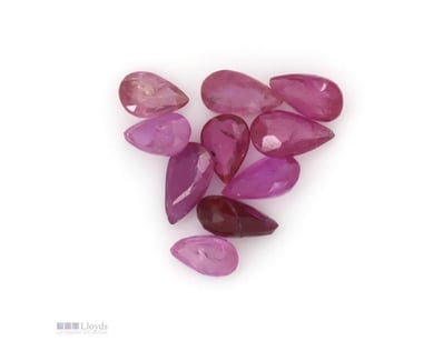 2.06CT TSW X 10, NATURAL CORUNDUM RUBIES     

Pea...