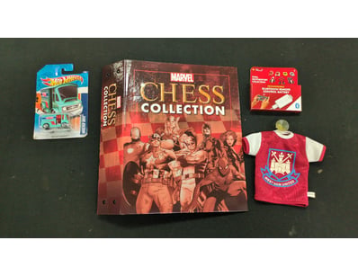 ASSORTED ITEMS INCLUDING MARVEL CHESS COLLECTION B...