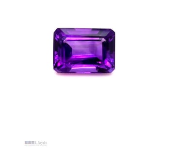 AMETHYST - EMERALD SHAPE 14MM X 10MM 7.5CT        ...