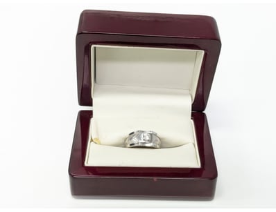 18K WHITE GOLD & 0.294CT ROUND BRILLIANT CUT DIAMO...