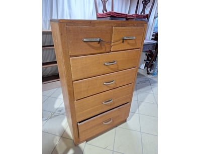 Chest Of Drawers, Timber Style, Brown Finish 

Dim...