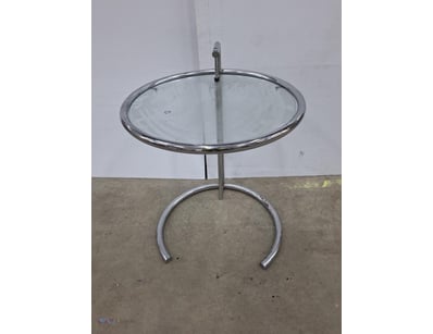 Side Table, Glass Top, Chrome Look Frame, Approxim...