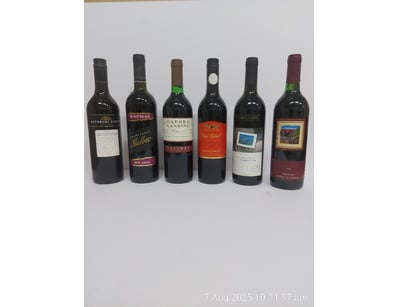 ASSORTED WINE Quanity x6 
Wolf Blass, Cabernet Mer...