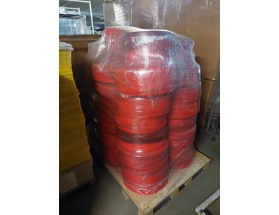 Bulk lot of red and orange high-visibility safety ...
