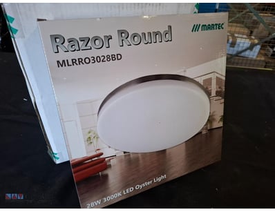 RRP $473.35 BULK LOT - QTY 4 x Razor Round LED oys...