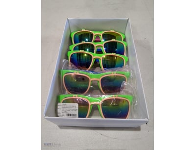 A box of funky sunglasses. Qty to box.

Sold As ...