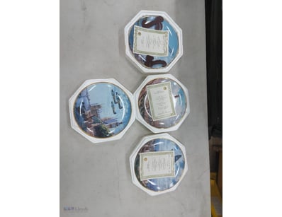 SET OF FOUR PLANE COLLECTOR PLATES

Condition: Goo...