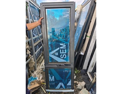 Aluminium Woodland Grey Windows, Wind out, 14mm Gl...
