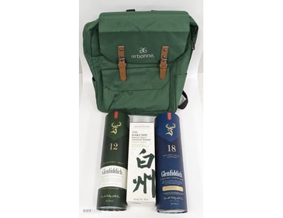 whisky collection comprising three premium single ...