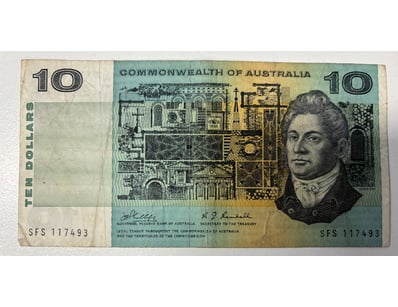 COMMONWEALTH OF AUSTRALIA TEN DOLLARS BANKNOTE

...