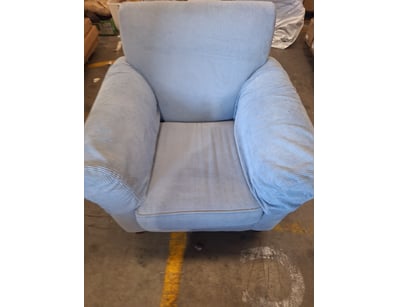 1 seater armchair With blue upholstery

DIMENSIONS...
