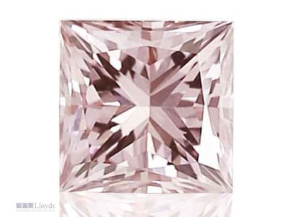 0.11CT AUSTRALIAN PINK PRINCESS CUT DIAMOND OF ARG...