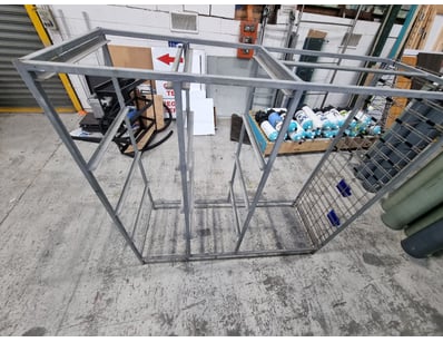 Industrial galvanised steel cage/pen structure com...